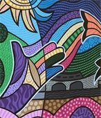 Detail of Dan Fenelon Mural