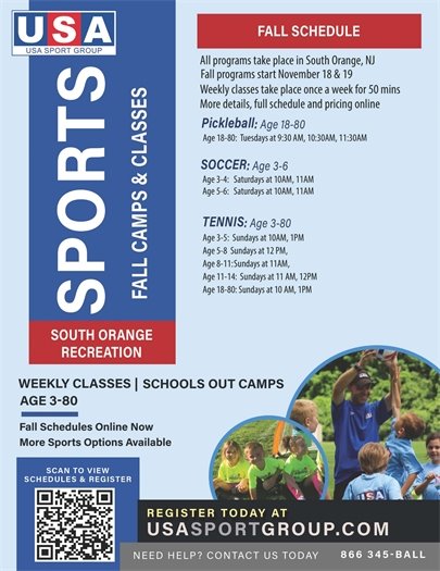 USA Sports Group: Fall Camps and Classes