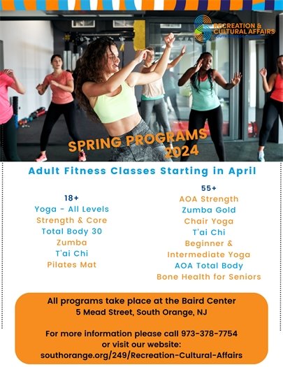 Adult Fitness Classes Starting in April