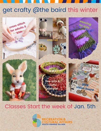 Craft classes at the Baird 