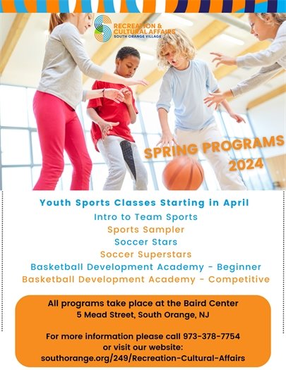 Youth Sports Classes Starting in April