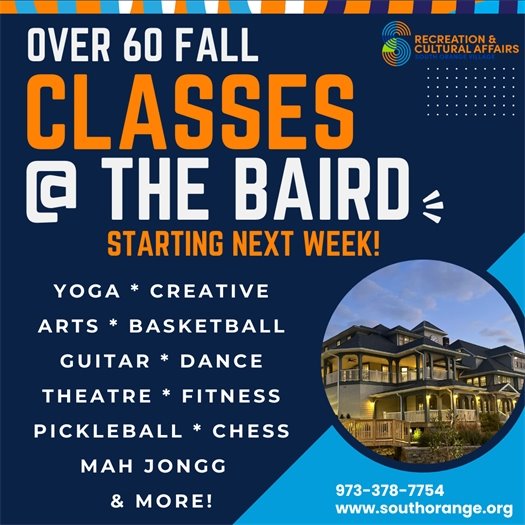 Fall Classes at The Baird