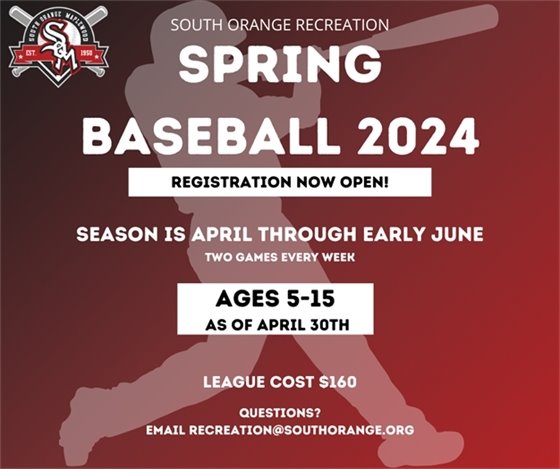 Baseball Registration Now Open!
