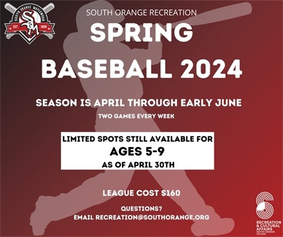 Limited spots still available for spring baseball!