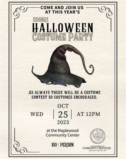 Halloween Party Oct 25
