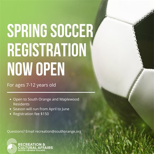 Spring Soccer Registration Now Open for ages 7-12