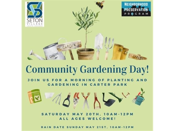 Community Gardening Day 5/20 Carter Park