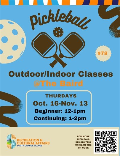 Pickleball Classes at the Baird 