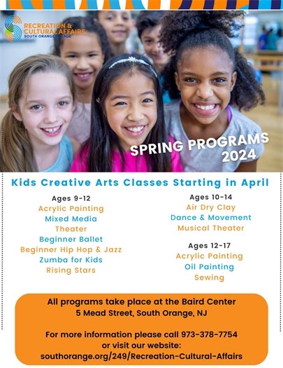 Kids Creative Classes Starting in April