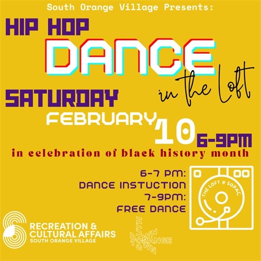  Hip Hop Dance in the Loft - Saturday, February 10th, 6-9pm