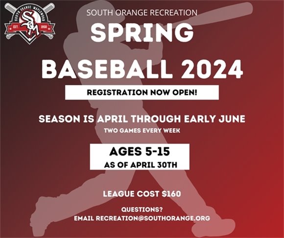 Baseball Registration Now Open!