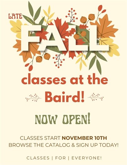 Late Fall Classes 2025 