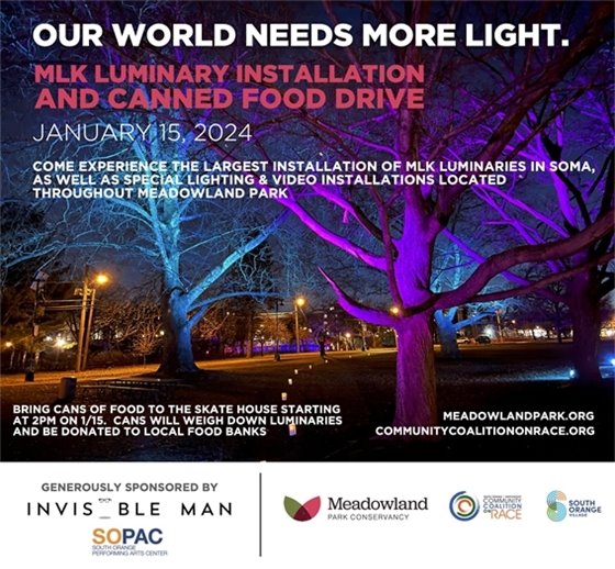 MLK Luminary Event & Food Drive at 5:00 pm
