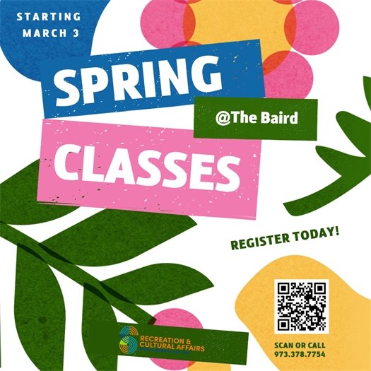 Spring Classes at the Baird, register now! Classes start the week of March 3rd