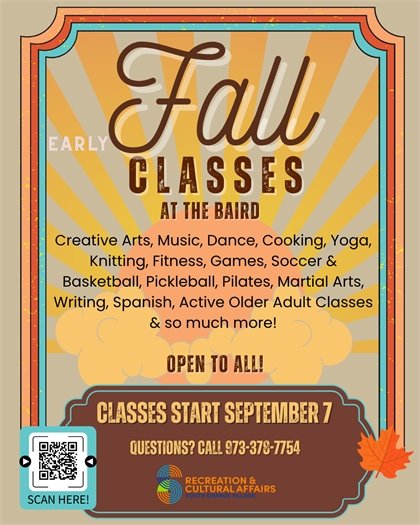 Fall Classes at The Baird 2025