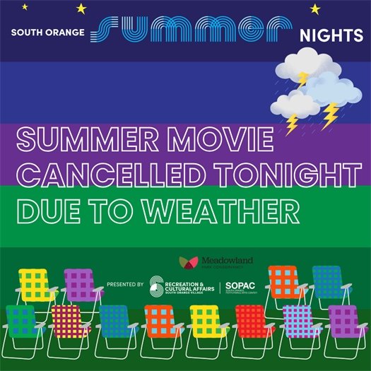Summer Concert Cancelled