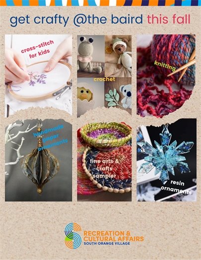 Craft classes at the Baird 