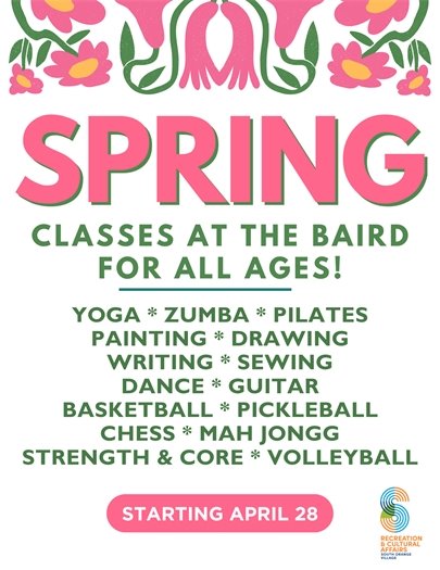 Spring Classes at the Baird 2025