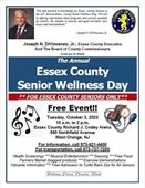 Essex County Senior Wellness at Codey Arena Tuesday October 3rd 10 am to 2 pm South Orange will have a bus leaving the South Orange Public Library 65 Scotland Road at 9:30 call 973-558-0863 or email soma2towns@gmail.com  Maplewood Bus will be leaving from the Senior Center 106 Burnett Ave Call Michelle 973-763-0750