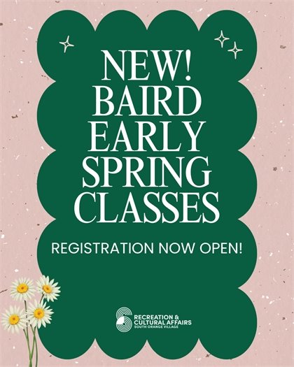 Early Spring Classes at the Baird 