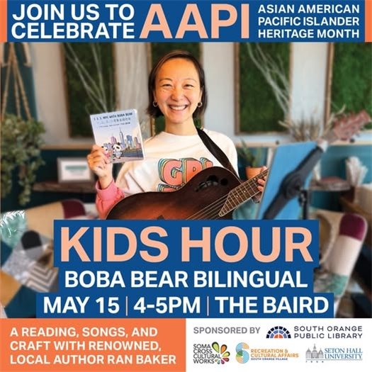 AAPI Reading Boba Bear 2025