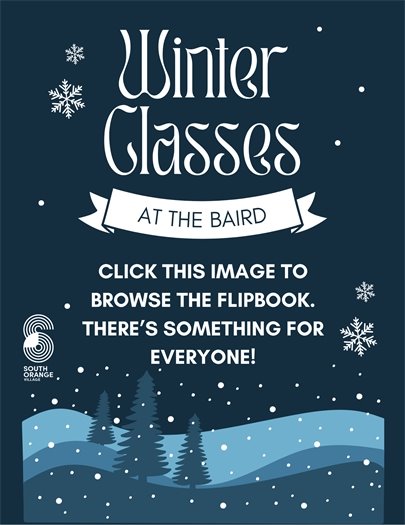 Winter Classes at the Baird 