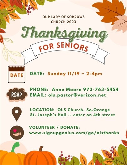 OLS Thanksgiving meal