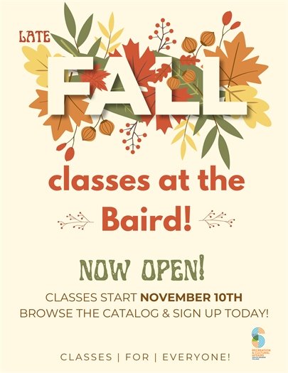 Fall Classes at The Baird 2025