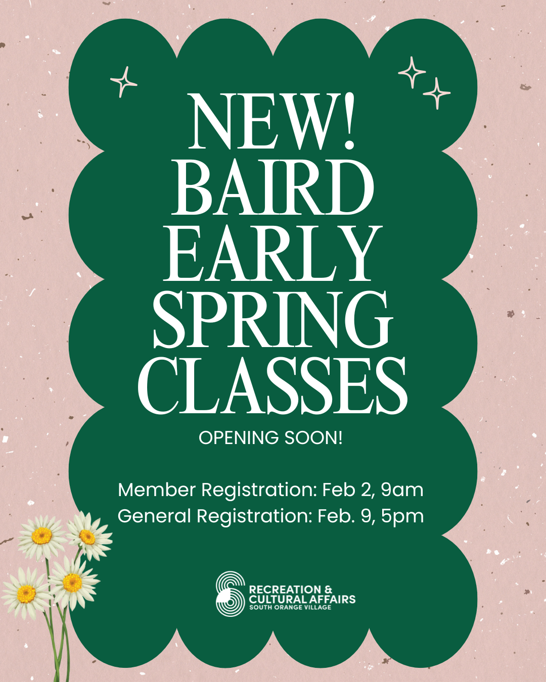 early spring classes 2026